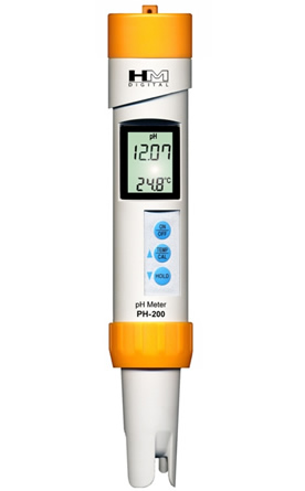 HM Digital Waterproof pH Meter PH-200 - Click Image to Close